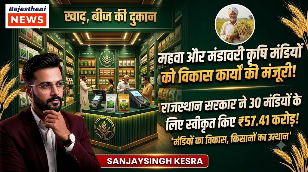 Rajasthan Approves ₹57.41 Crore for Development of 30 Mandis, Including Mahwa and Mandawari